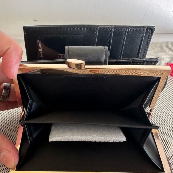 NWT Julie Buxton Black Leather Wallet - Picture 8 of 11